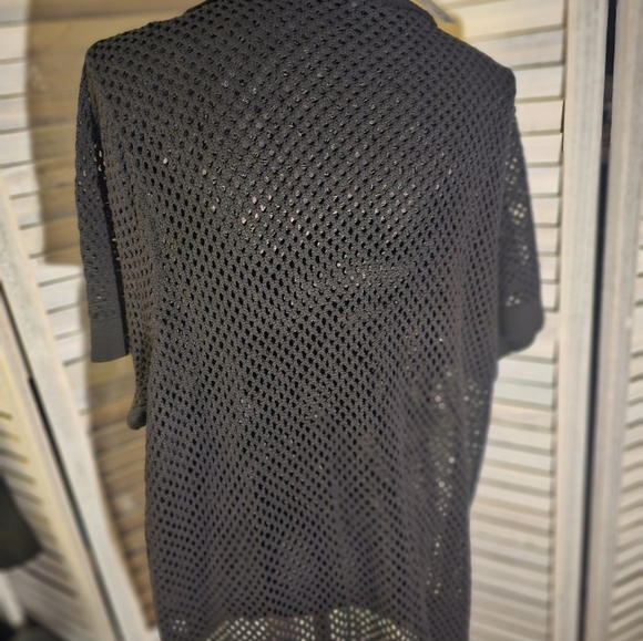 Torrid black knit over shirt - Picture 3 of 6